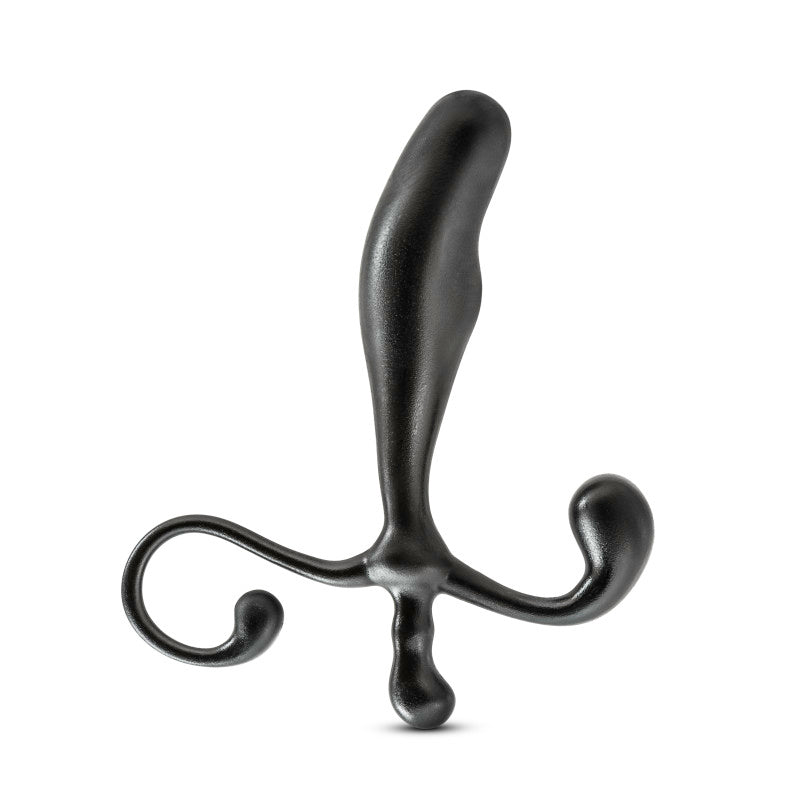 Anal Adventures Prostate Stimulator - Black 12.7 cm Prostate Massager Blush