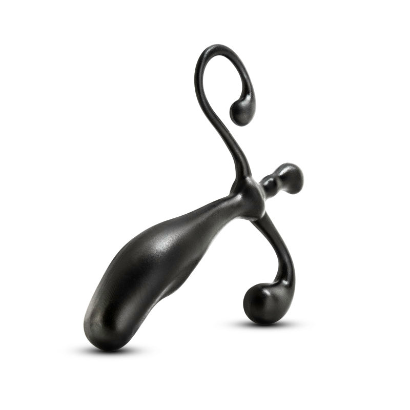 Anal Adventures Prostate Stimulator - Black 12.7 cm Prostate Massager Blush