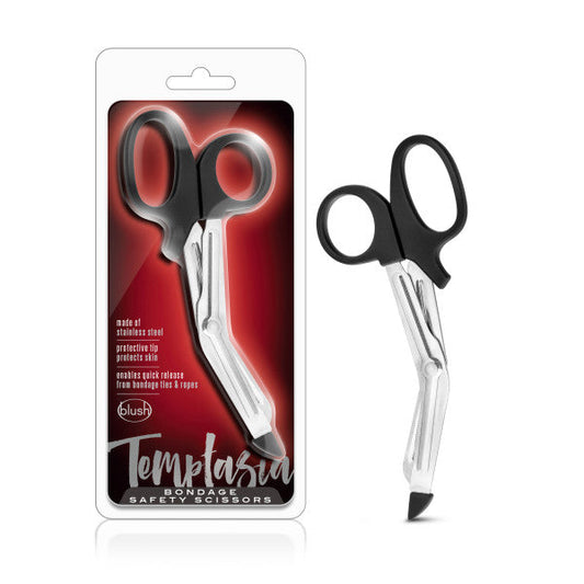 Temptasia Safety Scissors - Black Bondage Safety Sisters Blush Novelties