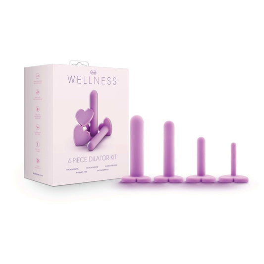 Wellness - Dilator Kit - Purple Vaginal Dilators - Set of 4 Sizes Blush Novelties