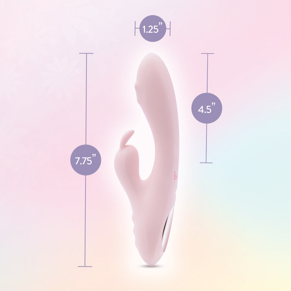 Play With Me - Fairy Flutter - Pink 19.7 cm USB Rechargeable Rabbit Vibrator Blush Novelties