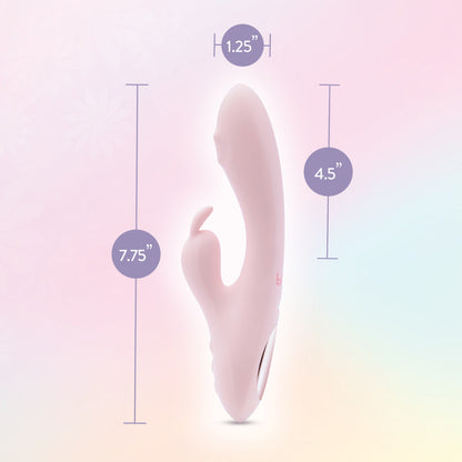Play With Me - Fairy Flutter - Pink 19.7 cm USB Rechargeable Rabbit Vibrator Blush Novelties