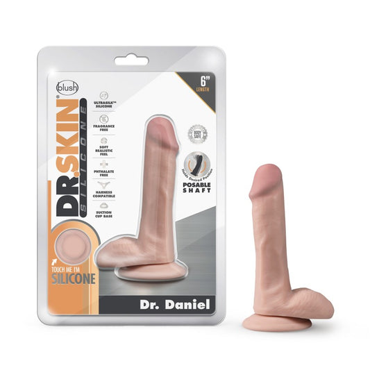 Dr. Skin Silicone Dr. Daniel - Flesh 15.2 cm Dong Flesh - Club X