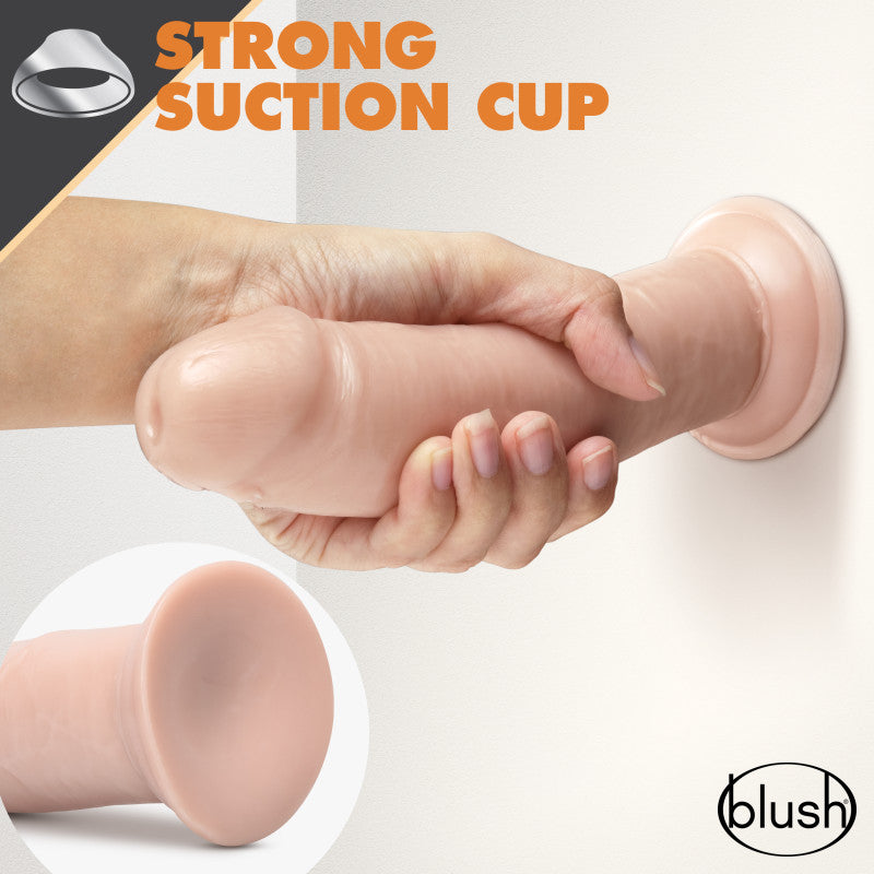 Dr. Skin Glide 8 Inch Self Lubricating Dildo - Flesh 20.3 cm Dong Blush Novelties