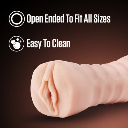 EnLust - Destini - Flesh Vibrating Vagina Stroker Blush Novelties