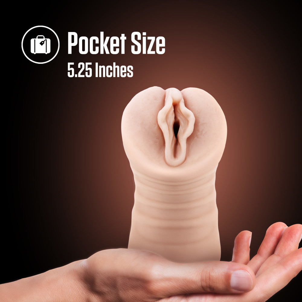 EnLust - Destini - Flesh Vibrating Vagina Stroker Blush Novelties