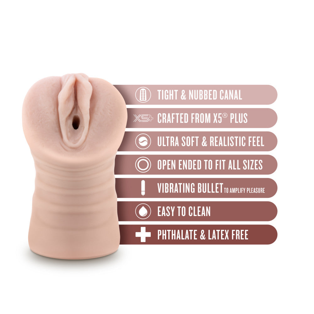 EnLust - Ayumi - Flesh Vibrating Vagina Stroker Blush Novelties
