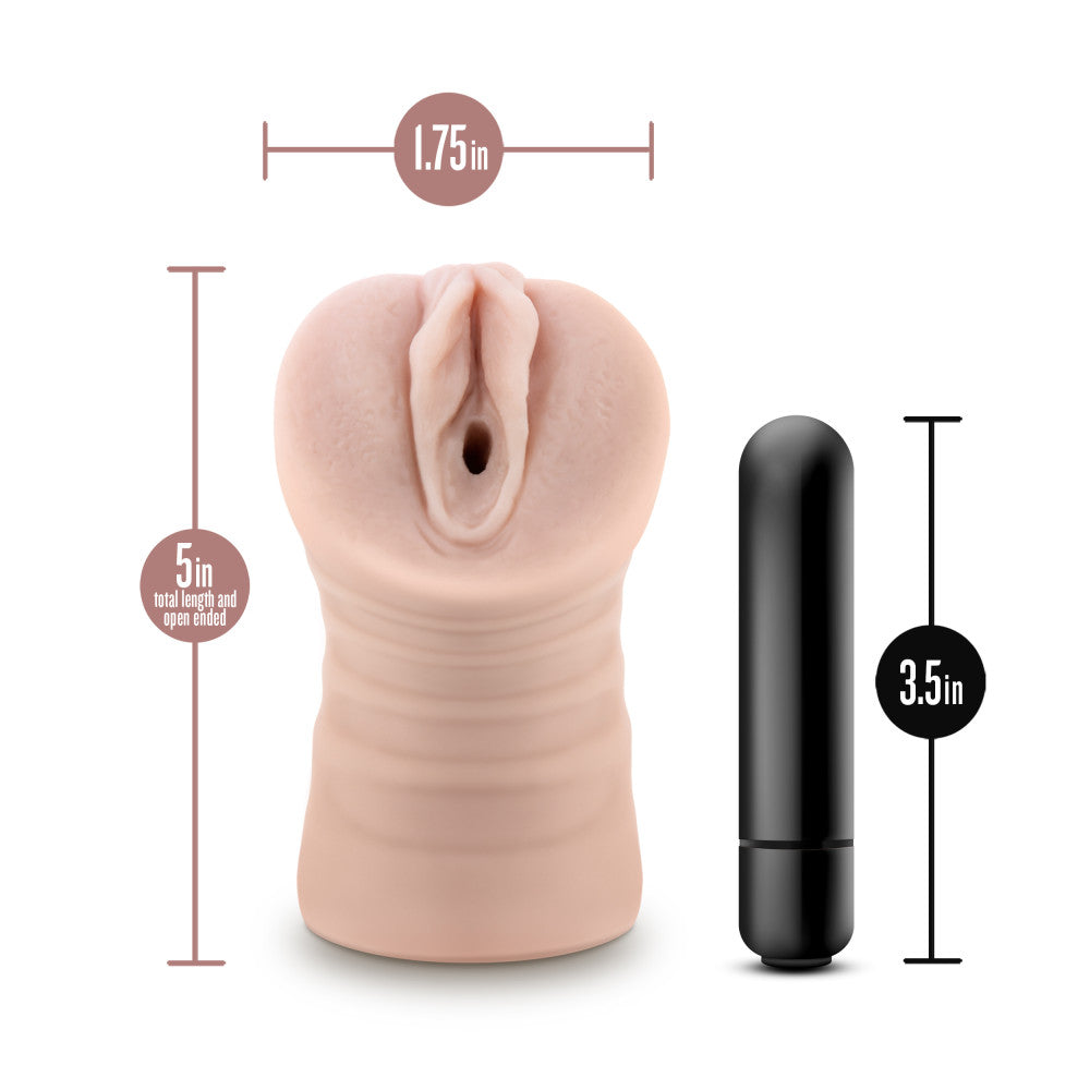 EnLust - Ayumi - Flesh Vibrating Vagina Stroker Blush Novelties