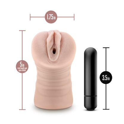 EnLust - Ayumi - Flesh Vibrating Vagina Stroker Blush Novelties