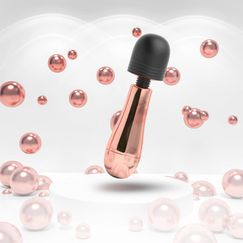Lush Chloe - Rose Gold USB Rechargeable Mini Massager Wand Blush Novelties