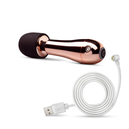 Lush Chloe - Rose Gold USB Rechargeable Mini Massager Wand Blush Novelties