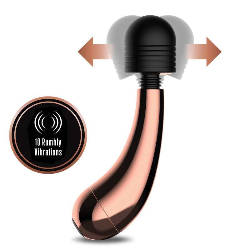 Lush Callie - Rose Gold USB Rechargeable Mini Massager Wand Blush Novelties