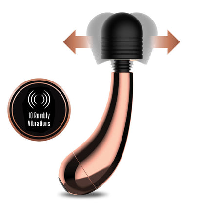 Lush Callie - Rose Gold USB Rechargeable Mini Massager Wand Blush Novelties