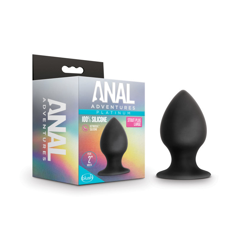 Anal Adventures Platinum Stout Large Anal Plug - Club X