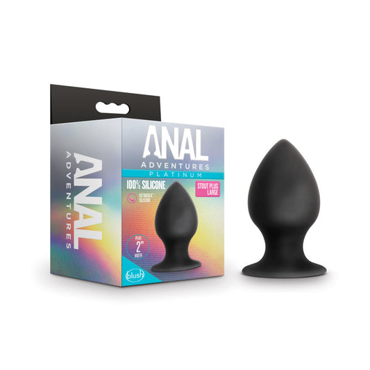 Anal Adventures Platinum Stout Large Anal Plug - Club X