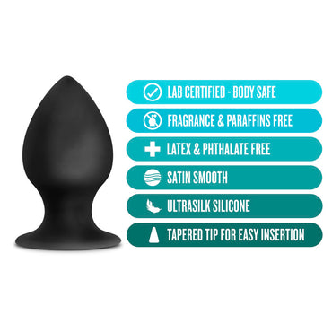 Anal Adventures Platinum Stout Medium Anal Plug - Club X