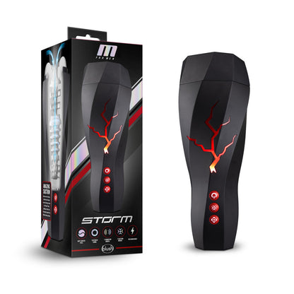 M For Men - Storm - USB Rechargeable Milking & Vibrating Auto Stroker Blush Novelties
