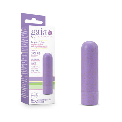 Gaia Eco Rechargeable Bullet - Lilac Purple USB Rechargeable Bullet Blush Novelties