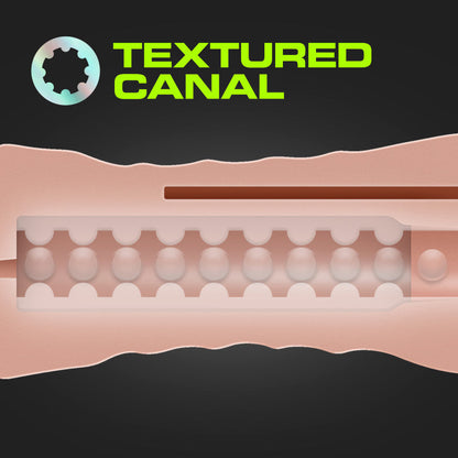 M For Men 3-Pack Self-Lubricating Vibrating Strokers - Flesh Vibrating Strokers - 3 Pack Blush Novelties