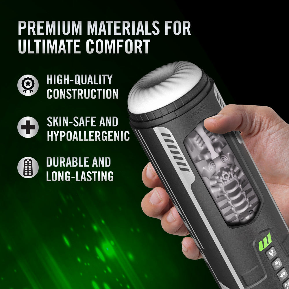 M For Men - Master Blaster - USB Rechargeable Vibrating & Sucking Auto Stroker Blush Novelties