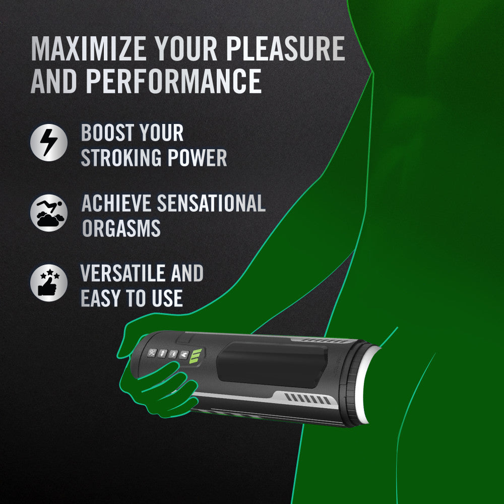 M For Men - Master Blaster - USB Rechargeable Vibrating & Sucking Auto Stroker Blush Novelties