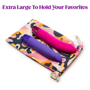 The Collection Burst - Cotton Toy Storage Bag Blush Novelties