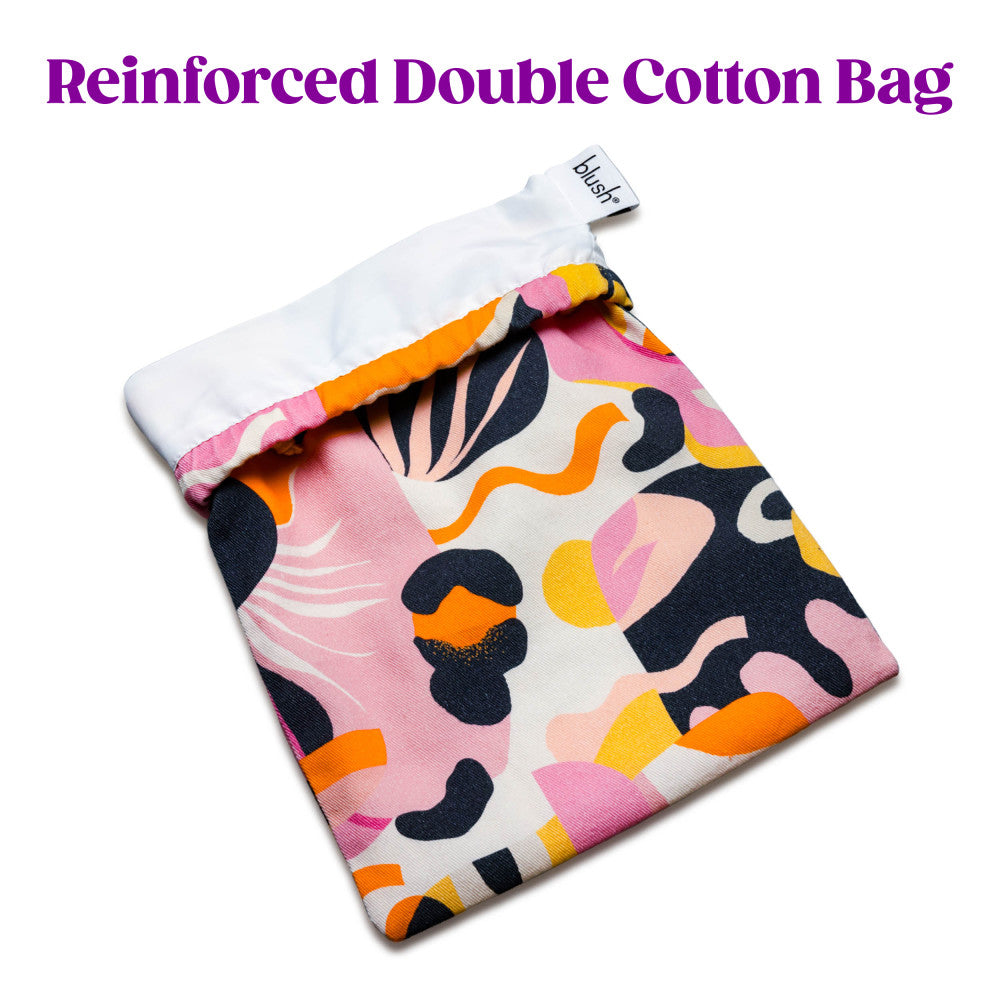 The Collection Burst - Cotton Toy Storage Bag Blush Novelties