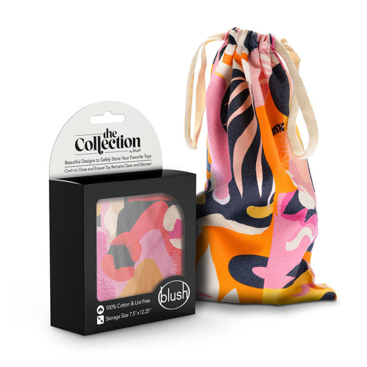 The Collection Burst - Cotton Toy Storage Bag Blush Novelties