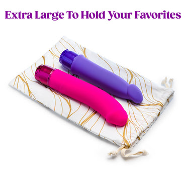 The Collection Embrace - Cotton Toy Storage Bag Blush Novelties