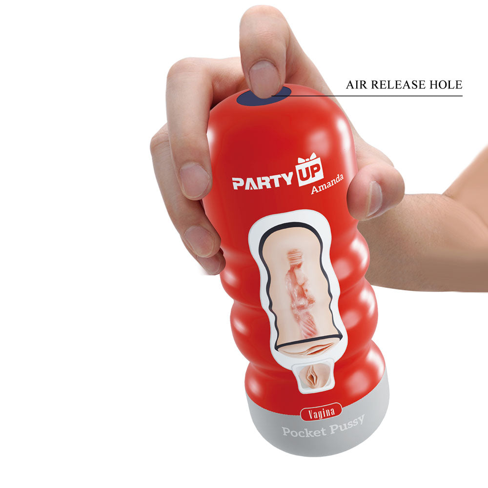 Party Up AMANDA Pocket Pussy - Flesh Vagina Stroker Party Up