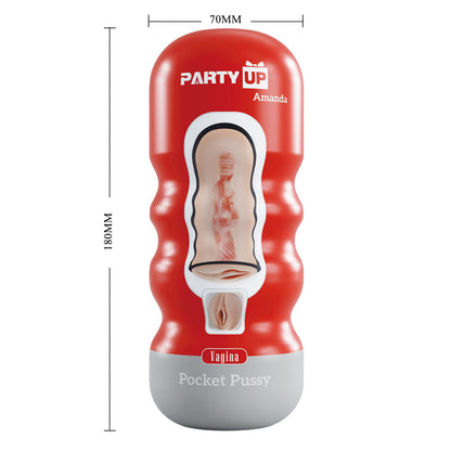 Party Up AMANDA Pocket Pussy - Flesh Vagina Stroker Party Up
