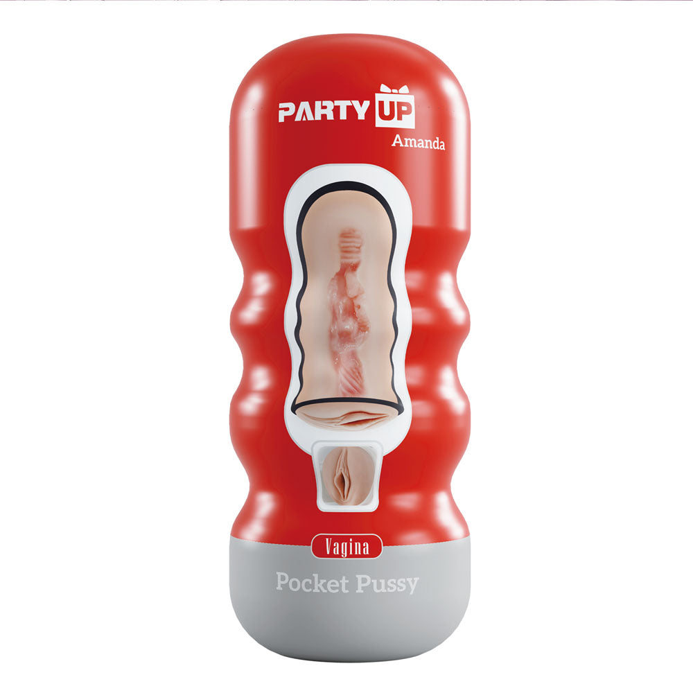 Party Up AMANDA Pocket Pussy - Flesh Vagina Stroker Party Up