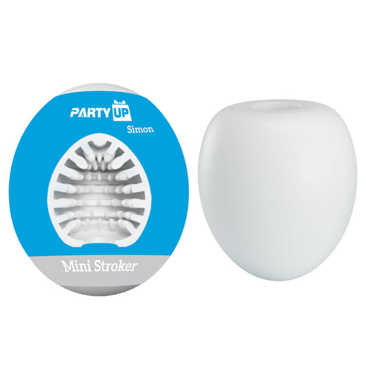 Party Up SIMON Mini Stroker - White Mini Stroker Party Up