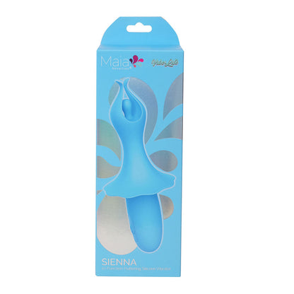 Maia SIENNA - Blue - Blue 15.2 cm USB Rechargeable Fluttering Bullet Maia Toys