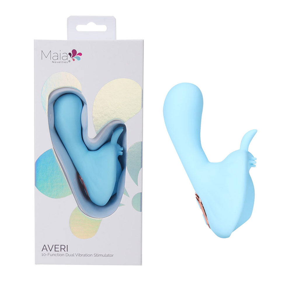 Maia AVERI - Blue - Blue USB Rechargeable Vibrator Maia Toys