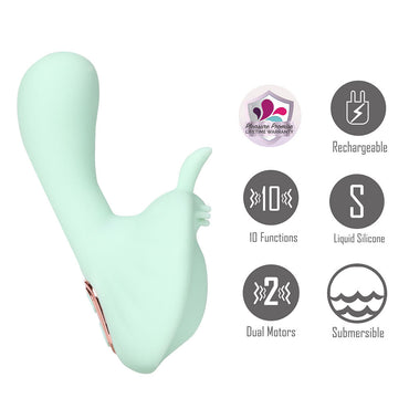 Maia AVERI - Green - Green USB Rechargeable Vibrator Maia Toys