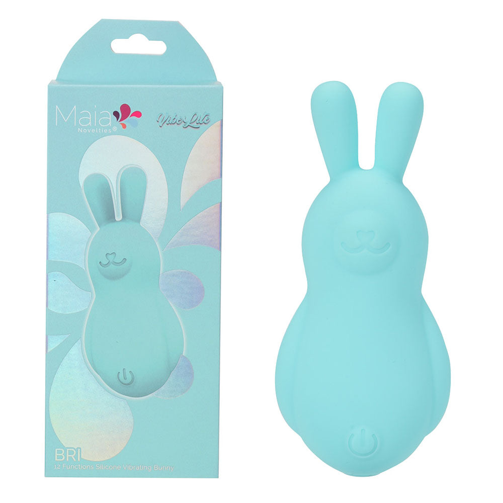 Maia BRI - Teal - Teal 9 cm USB Rechargeable Vibrating Bunny Bullet Teal¬† - Club X