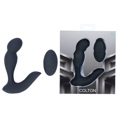 Maia COLTON - Black - Black USB Rechargeable Vibrating Prostate Massager with Wireless Remote Maia Toys