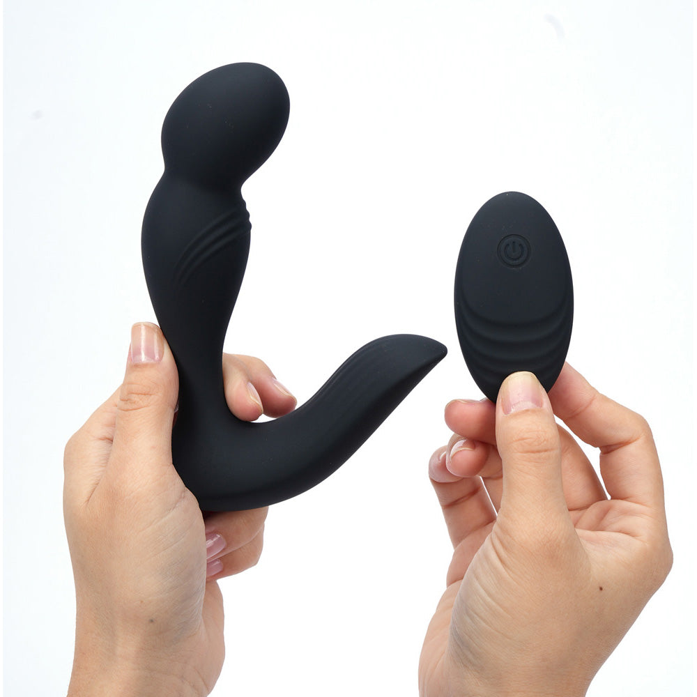 Maia COLTON - Black - Black USB Rechargeable Vibrating Prostate Massager with Wireless Remote Maia Toys