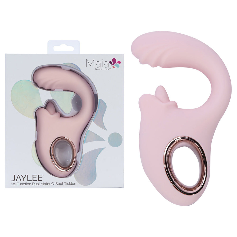 Maia JAYLEE - Pink - Pink USB Rechargeable Dual Motor Vibrator Maia Toys