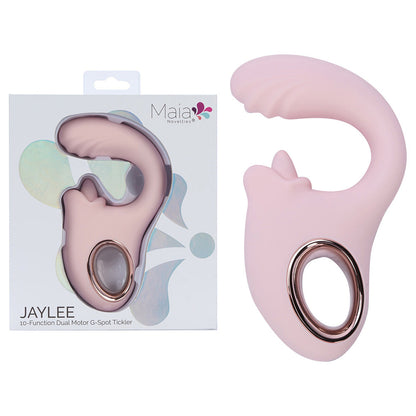 Maia JAYLEE - Pink - Pink USB Rechargeable Dual Motor Vibrator Maia Toys