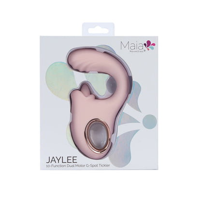 Maia JAYLEE - Pink - Pink USB Rechargeable Dual Motor Vibrator Maia Toys