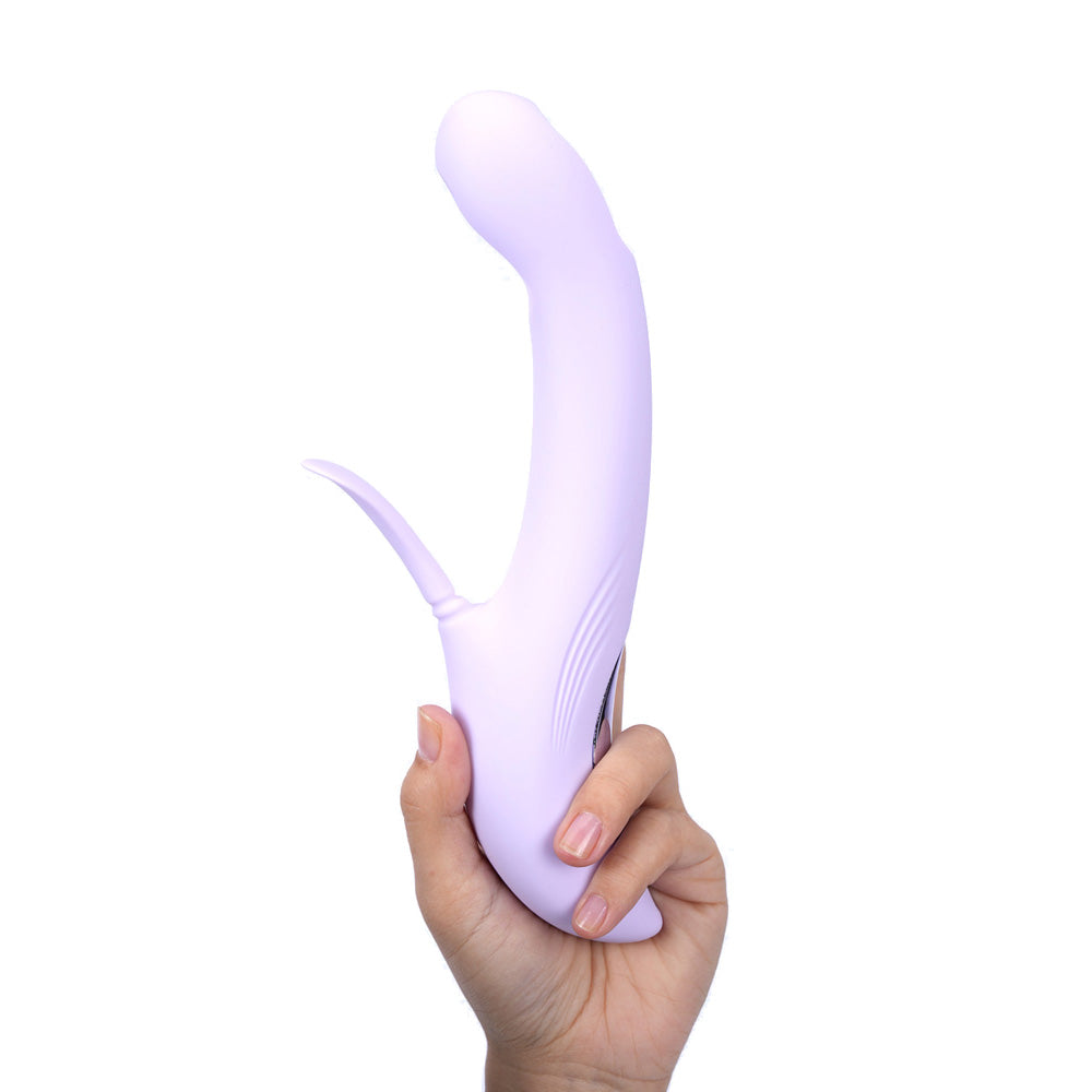 Maia CHARLI - Lavender 22.9 cm USB Rechargeable Flapping & Tapping Rabbit Vibrator Maia Toys