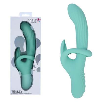 Maia TENLEY - Mint Green 24.1 cm USB Rechargeable Gyrating Rabbit Vibrator Maia Toys