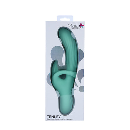 Maia TENLEY - Mint Green 24.1 cm USB Rechargeable Gyrating Rabbit Vibrator Maia Toys