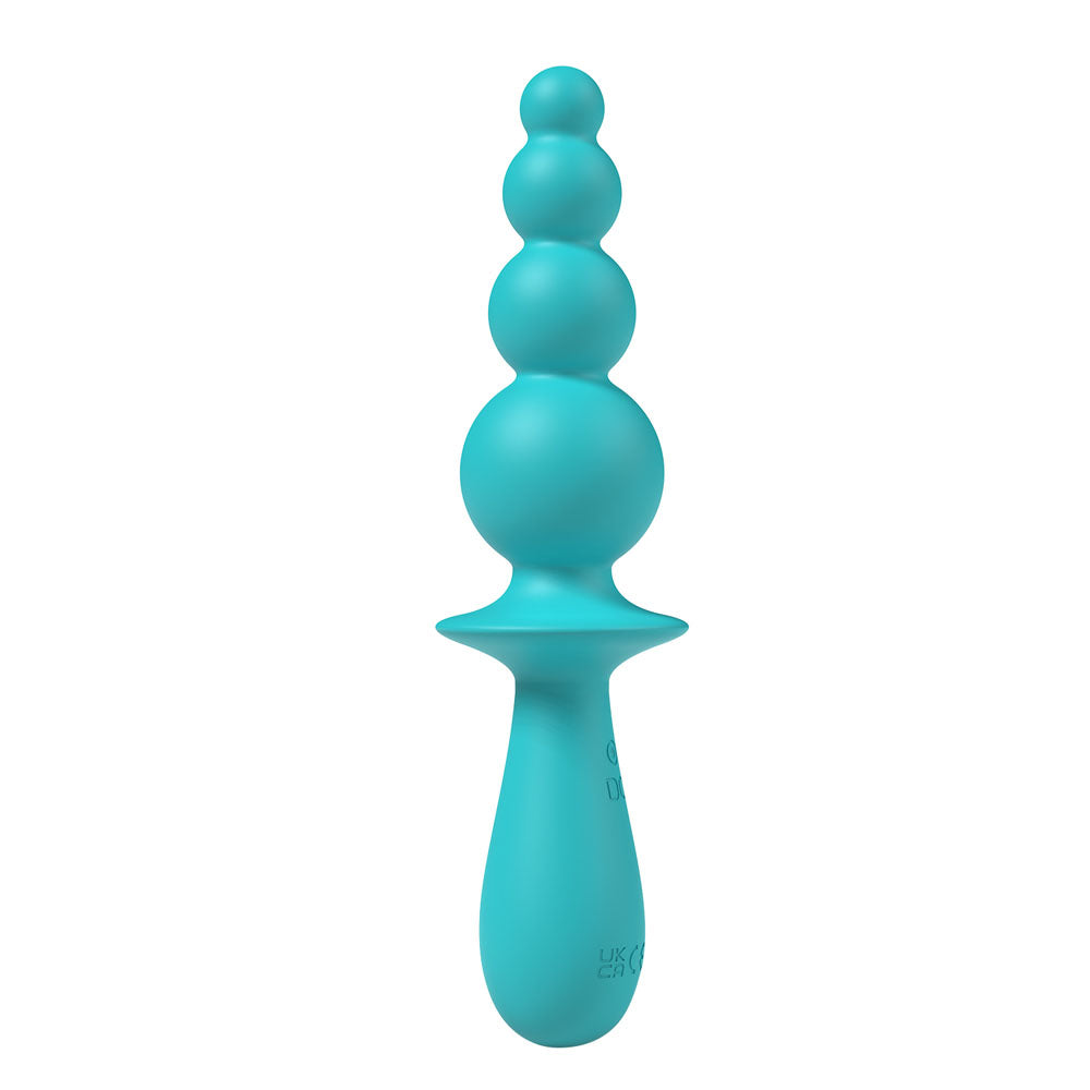 Party Up EVAJANE - Teal - Teal 17.1 cm USB Rechargeable Beaded Vibrator Party Up