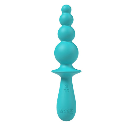 Party Up EVAJANE - Teal - Teal 17.1 cm USB Rechargeable Beaded Vibrator Party Up