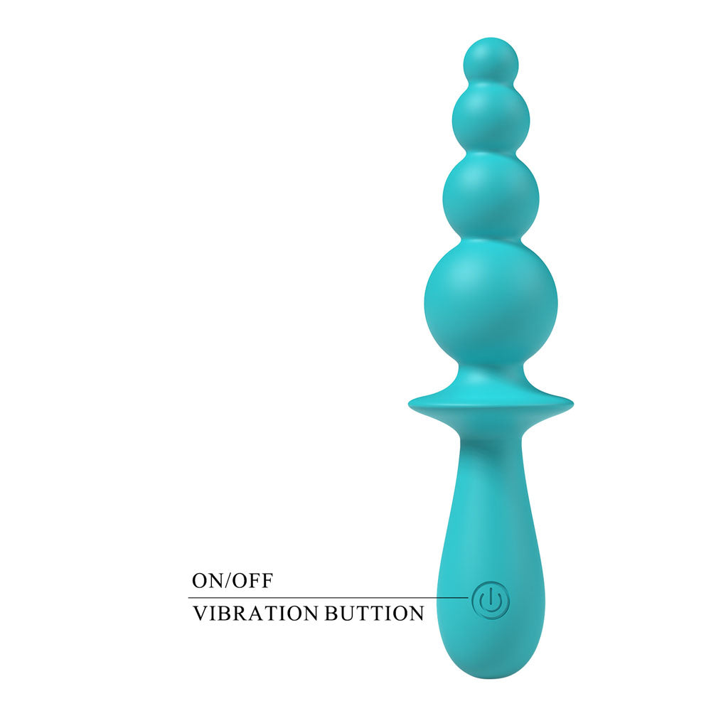 Party Up EVAJANE - Teal - Teal 17.1 cm USB Rechargeable Beaded Vibrator Party Up