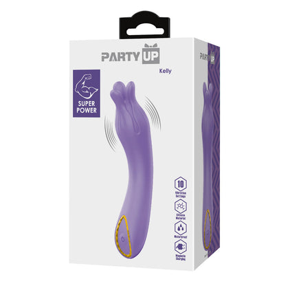 Party Up KELLY - Purple - Purple 13.7 cm USB Rechargeable Vibrator Party Up