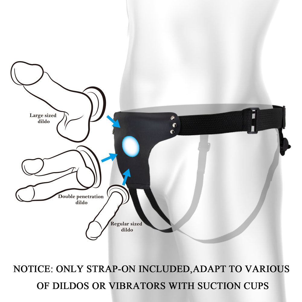 Party Up NICK Strap-On Harness - Black Adjustable Strap-On Harness (No Probe Included) Party Up